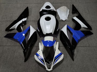 Shop 2007-2008 Honda CBR600RR Motorcycle Fairings - White Blue Glossy Black