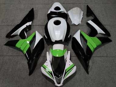 Shop 2007-2008 Honda CBR600RR Motorcycle Fairings - White Green Glossy Black