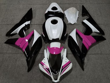 Shop 2007-2008 Honda CBR600RR Motorcycle Fairings - White Pink Glossy Black
