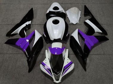 Shop 2007-2008 Honda CBR600RR Motorcycle Fairings - White Purple Glossy Black