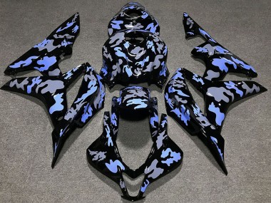 Shop 2007-2008 Honda CBR600RR Motorcycle Fairing - Blue Grey Camouflage