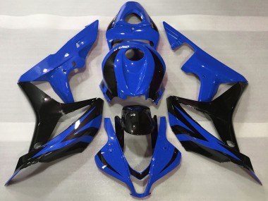 Shop 2007-2008 Honda CBR600RR Motorcycle Fairings - Blue Glossy Black OEM Style