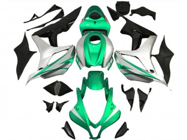 Shop 2007-2008 Honda CBR600RR Motorcycle Fairings - Silver Green Glossy Black OEM Style