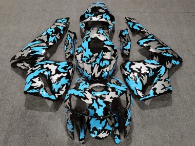 Shop 2005-2006 Honda CBR600RR Motorcycle Fairings - Camouflage Light Blue