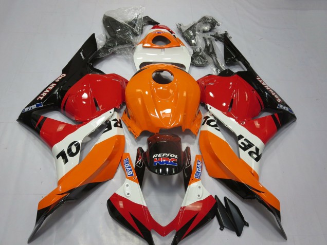2009-2012 Honda CBR600RR Motorcycle Fairings - Orange White Red Glossy Black Repsol HRC