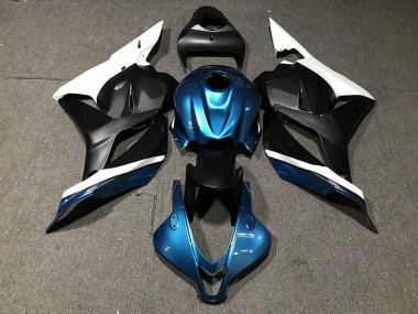 Shop 2009-2012 Honda CBR600RR Motorcycle Fairings - White Blue Matte Black