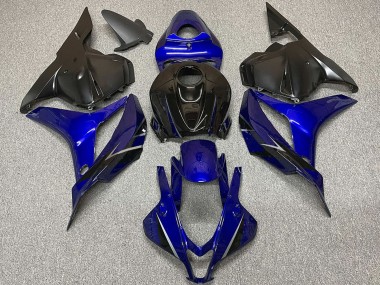 Shop 2009-2012 Honda CBR600RR Motorcycle Fairings - Blue Glossy Black OEM Style