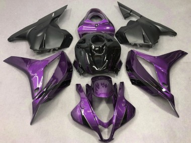 Shop 2009-2012 Honda CBR600RR Motorcycle Fairings - Purple Glossy Black OEM Style