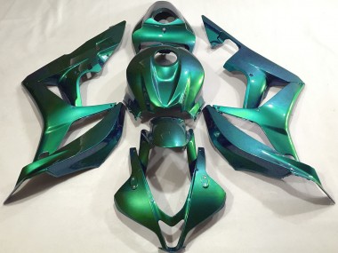 Shop 2007-2008 Honda CBR600RR Motorcycle Fairings - Emerald Green Plain
