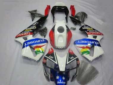 Shop 2003-2004 Honda CBR600RR Motorcycle Fairing Kits - White Red Blue Glossy Black EuroBet