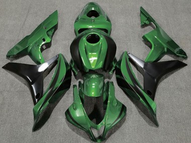 Shop 2007-2008 Honda CBR600RR Motorcycle Fairings - Green Glossy Black OEM Style