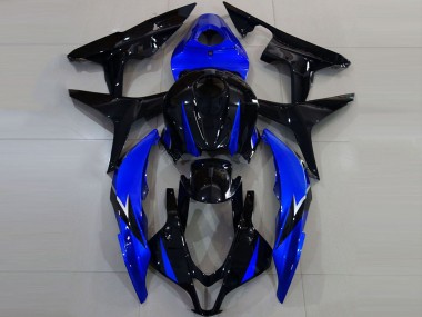 Shop 2007-2008 Honda CBR600RR Motorcycle Fairings - Blue Glossy Black