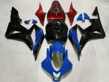 Shop 2007-2008 Honda CBR600RR Motorcycle Fairings - Red Blue Glossy Black