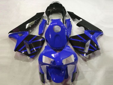 Shop 2003-2004 Honda CBR600RR Motorcycle Fairings - Blue Glossy Black OEM Style