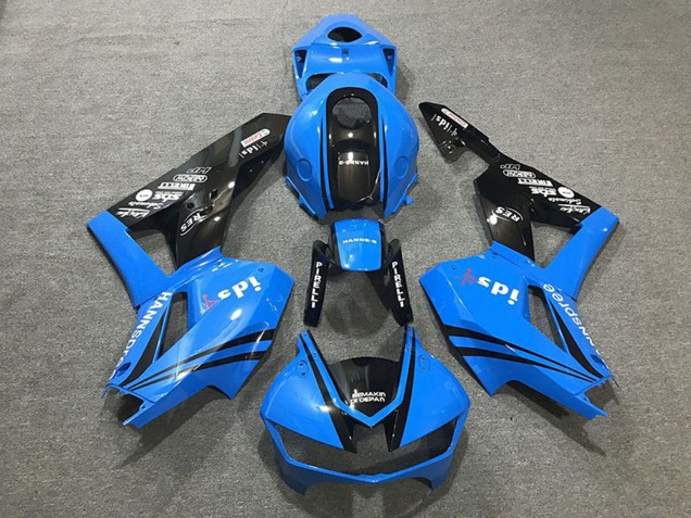 2013-2026 Honda CBR600RR Motorcycle Fairings - Blue Glossy Black