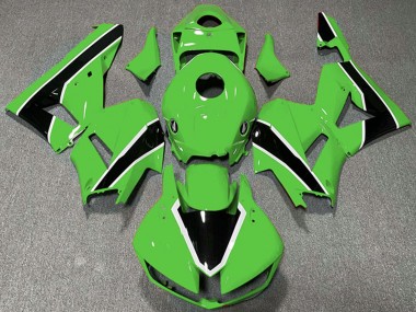 Shop 2013-2026 Honda CBR600RR Motorcycle Fairings - Green White Glossy Black