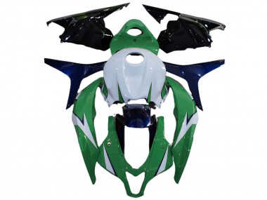 Shop 2009-2012 Honda CBR600RR Motorcycle Fairing - White Green Blue Glossy Black