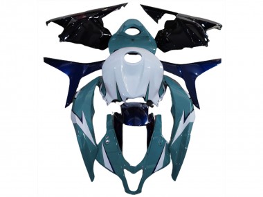 Shop 2009-2012 Honda CBR600RR Motorcycle Fairing Kits - White Blue Glossy Black