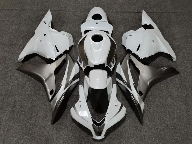 2009-2012 Honda CBR600RR Motorcycle Fairings - White Silver Glossy Black