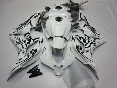 Shop 2007-2008 Honda CBR600RR Motorcycle Fairings - White Black