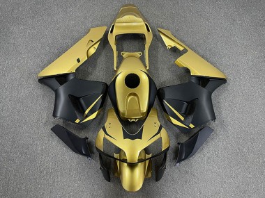 Shop 2003-2004 Honda CBR600RR Motorcycle Fairings - Gold Matte Black