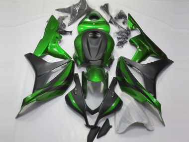 Shop 2007-2008 Honda CBR600RR Motorcycle Fairings - Green Matte Black