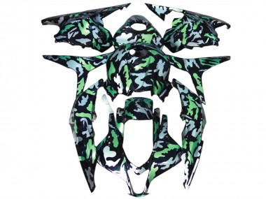 Shop 2009-2012 Honda CBR600RR Motorcycle Fairings - Green Grey Camouflage