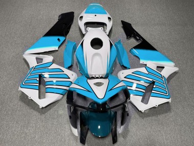 Shop 2005-2006 Honda CBR600RR Motorcycle Fairings - White Light Blue Wings