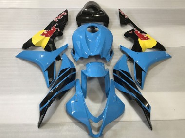 Shop 2007-2008 Honda CBR600RR Motorcycle Fairings - Light Blue Yellow Glossy Black Red Bull