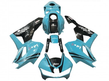 Shop 2013-2026 Honda CBR600RR Motorcycle Fairings - Light Blue Glossy Black