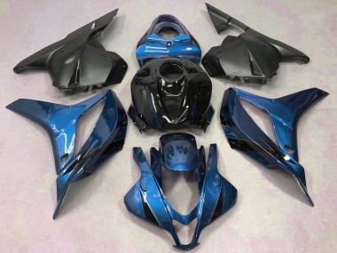 Shop 2009-2012 Honda CBR600RR Motorcycle Fairings - Blue Glossy Black Matte Black