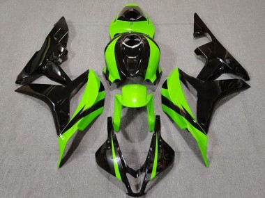 Shop 2007-2008 Honda CBR600RR Motorcycle Fairing - Green Glossy Black