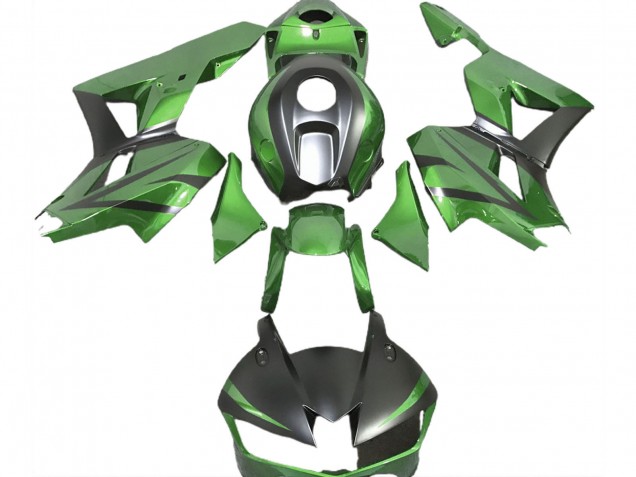 2013-2026 Honda CBR600RR Motorcycle Fairings - Lizard Green Matte Black