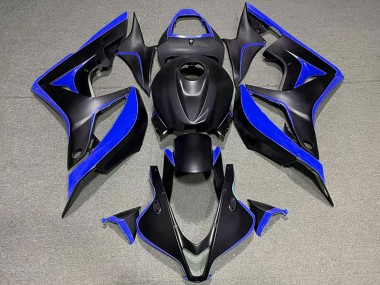Shop 2007-2008 Honda CBR600RR Motorcycle Fairings - Blue Matte Black