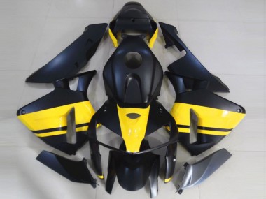 Shop 2005-2006 Honda CBR600RR Motorcycle Fairings - Matte Black Glossy Yellow