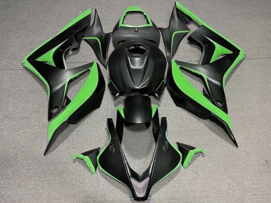 Shop 2007-2008 Honda CBR600RR Motorcycle Fairing - Green Matte Black
