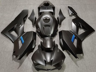 Shop 2013-2026 Honda CBR600RR Motorcycle Fairings - Matte Black Light Blue