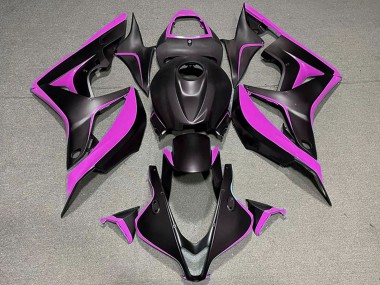 Shop 2007-2008 Honda CBR600RR Motorcycle Fairings - Pink Matte Black