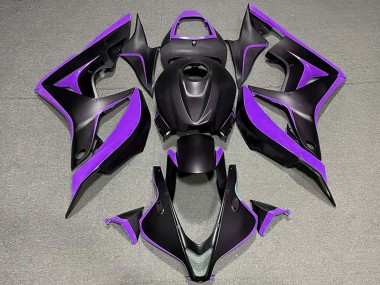 Shop 2007-2008 Honda CBR600RR Motorcycle Fairings - Purple Matte Black