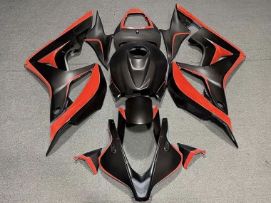 Shop 2007-2008 Honda CBR600RR Motorcycle Fairing - Red Matte Black