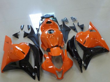 Shop 2009-2012 Honda CBR600RR Motorcycle Fairings - Orange Glossy Black