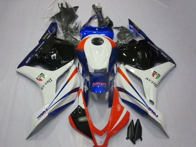 2009-2012 Honda CBR600RR Motorcycle Fairings - White Blue Red Glossy Black