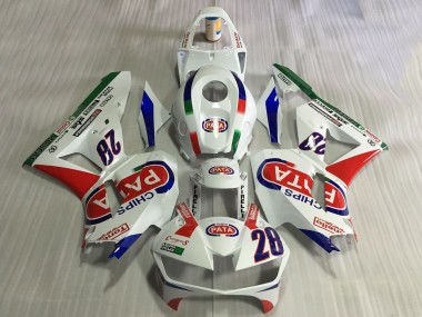 Shop 2013-2026 Honda CBR600RR Motorcycle Fairings - White Red Blue Pata 28