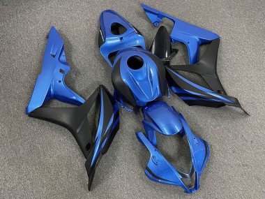 Shop 2007-2008 Honda CBR600RR Motorcycle Fairings - Blue Matte Black OEM Style