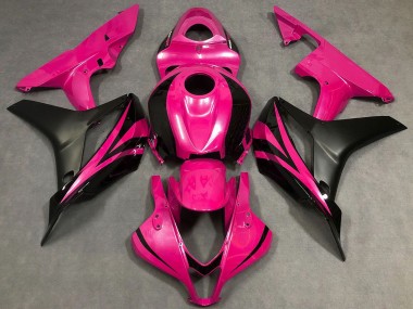 Shop 2007-2008 Honda CBR600RR Motorcycle Fairings - Pink Matte Black OEM Style