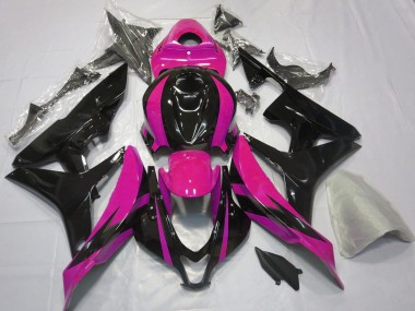Shop 2007-2008 Honda CBR600RR Motorcycle Fairings - Pink Glossy Black OEM Style