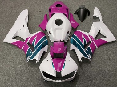 Shop 2013-2026 Honda CBR600RR Motorcycle Fairings - White Pink Emerald