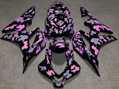 Shop 2007-2008 Honda CBR600RR Motorcycle Fairings - Pink Grey Camouflage