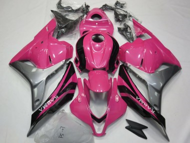 Shop 2009-2012 Honda CBR600RR Motorcycle Fairings - Silver Pink Glossy Black OEM Style