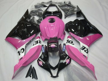 Shop 2009-2012 Honda CBR600RR Motorcycle Fairings - Pink White Glossy Black Repsol